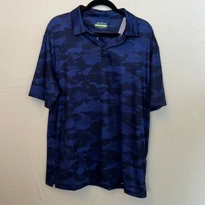 Men’s Blue Camo Ben Hogan Golf Polo